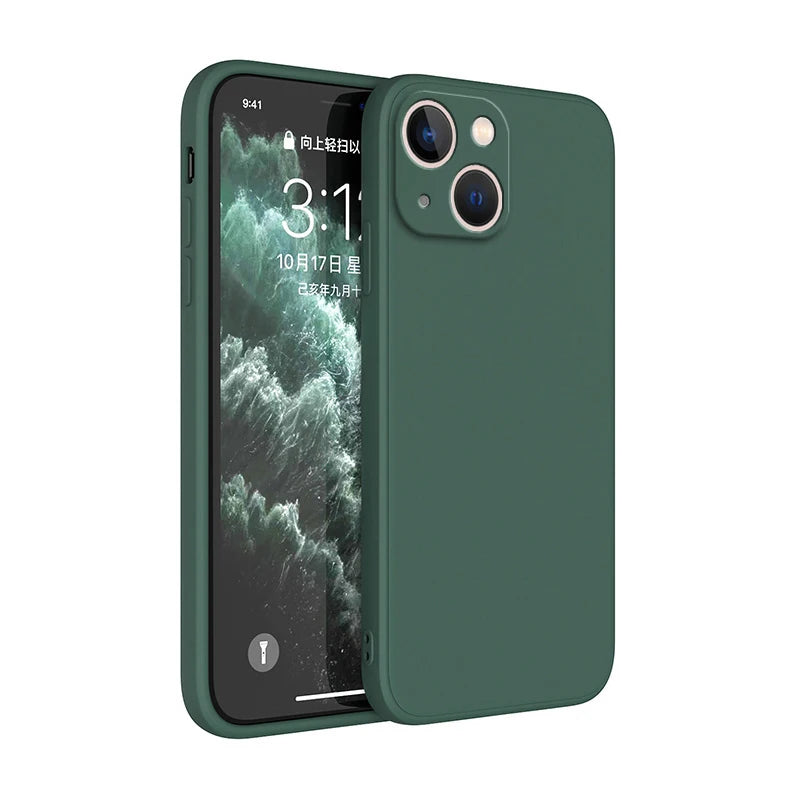 Luxusní silikonové pouzdro s ochranou fotoaparátu pro iPhone
