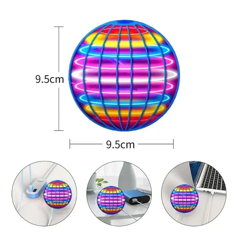 Létající LED svítící koule