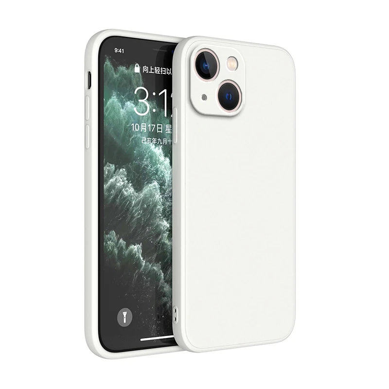 Luxusní silikonové pouzdro s ochranou fotoaparátu pro iPhone