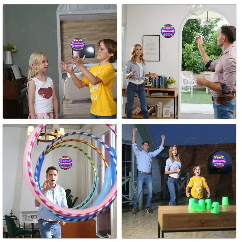 Létající LED svítící koule