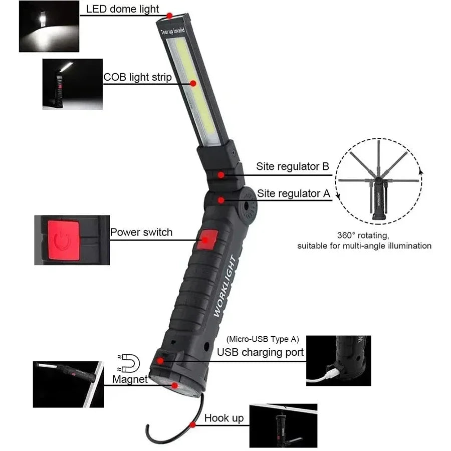 Nabíjecí magnetická pracovní svítilna