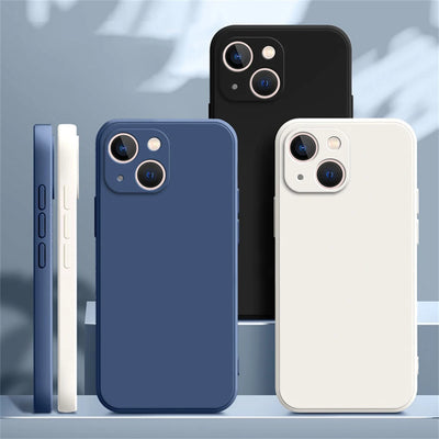 Luxusní silikonové pouzdro s ochranou fotoaparátu pro iPhone
