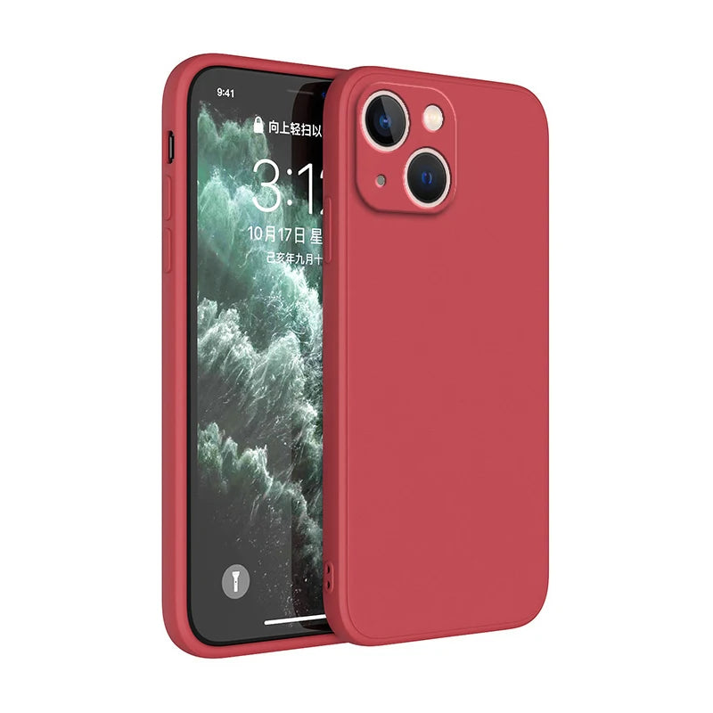 Luxusní silikonové pouzdro s ochranou fotoaparátu pro iPhone