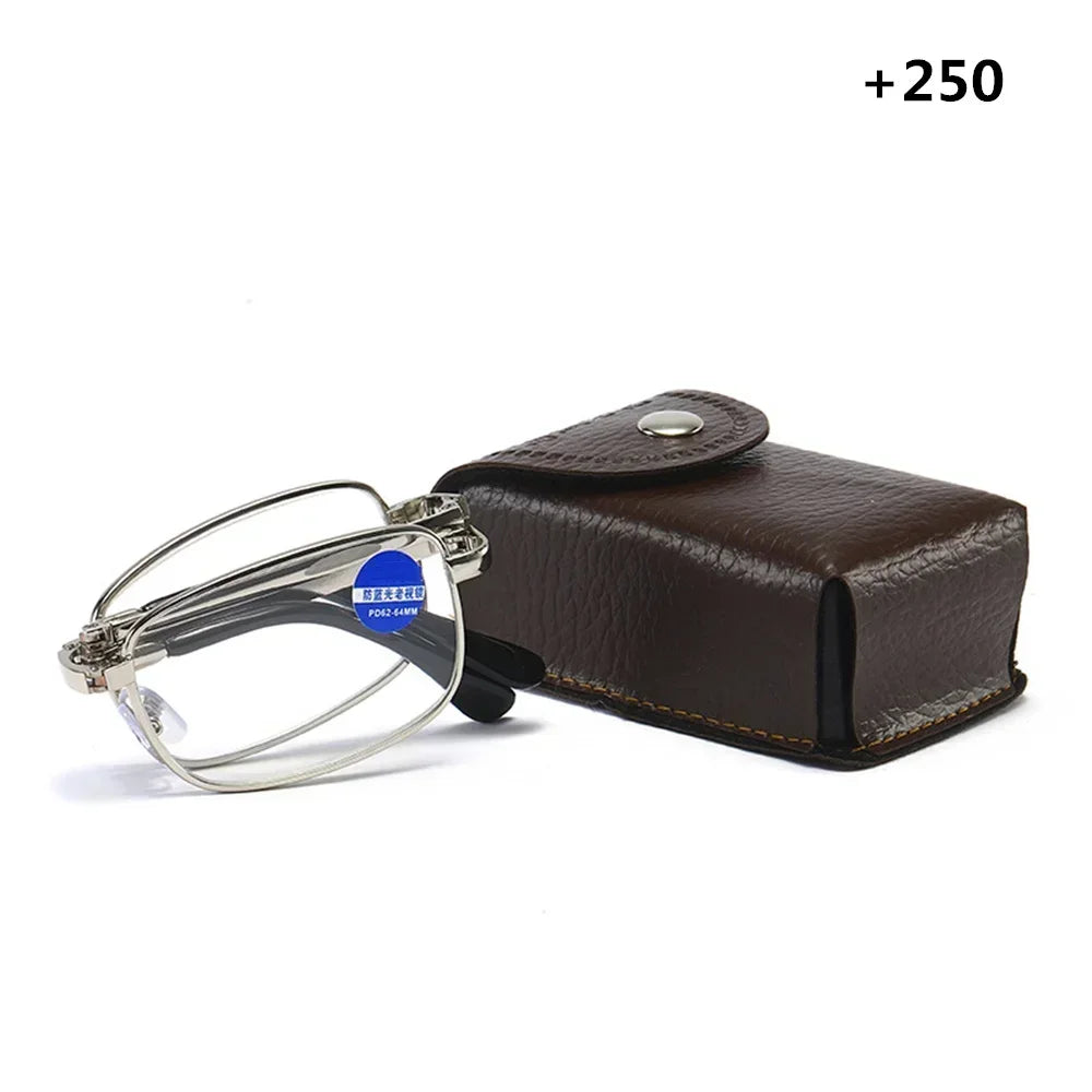 Skládací brýle na čtení (Unisex) – Retro kovový design