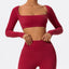 Dámský sportovní Crop Top Hearuisavy s dlouhým rukávem