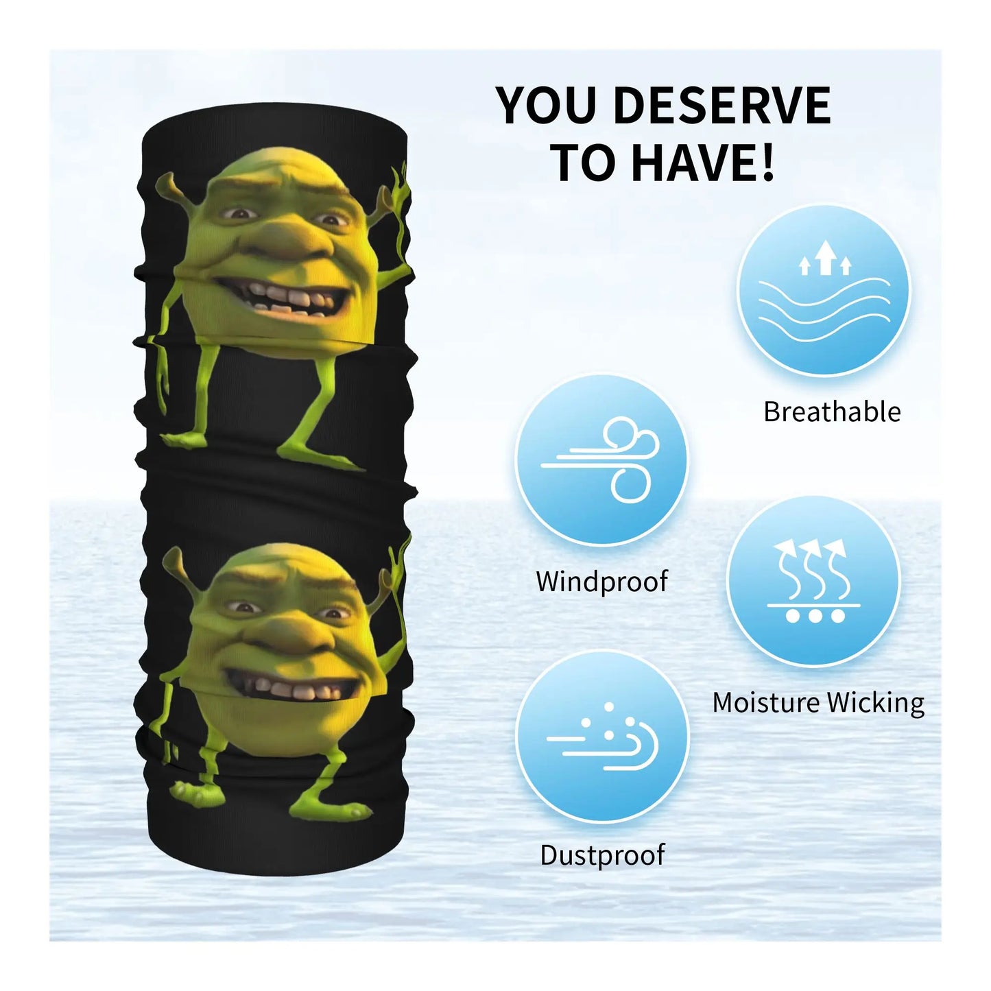 Multifunkční nákrčník Shrek