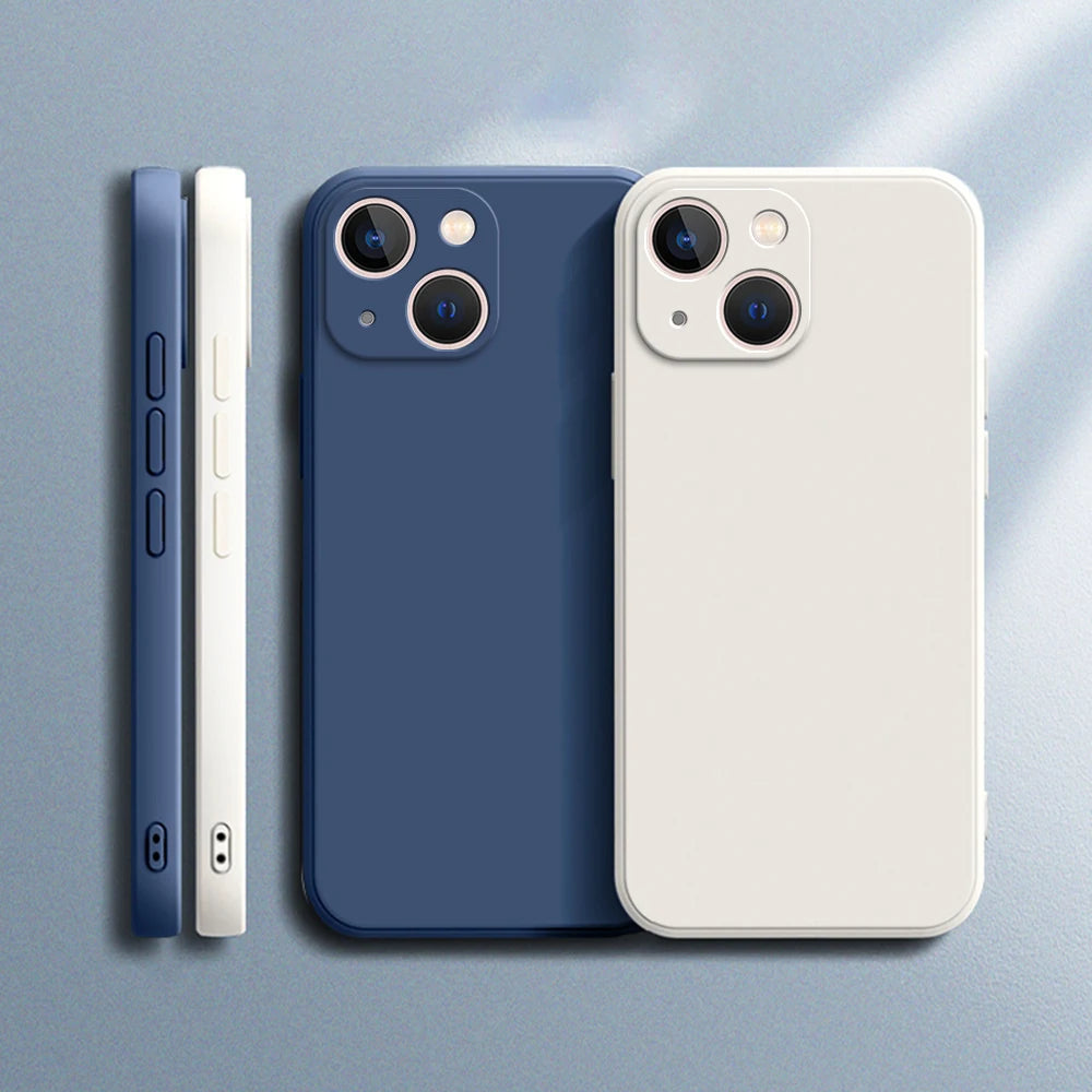 Luxusní silikonové pouzdro s ochranou fotoaparátu pro iPhone