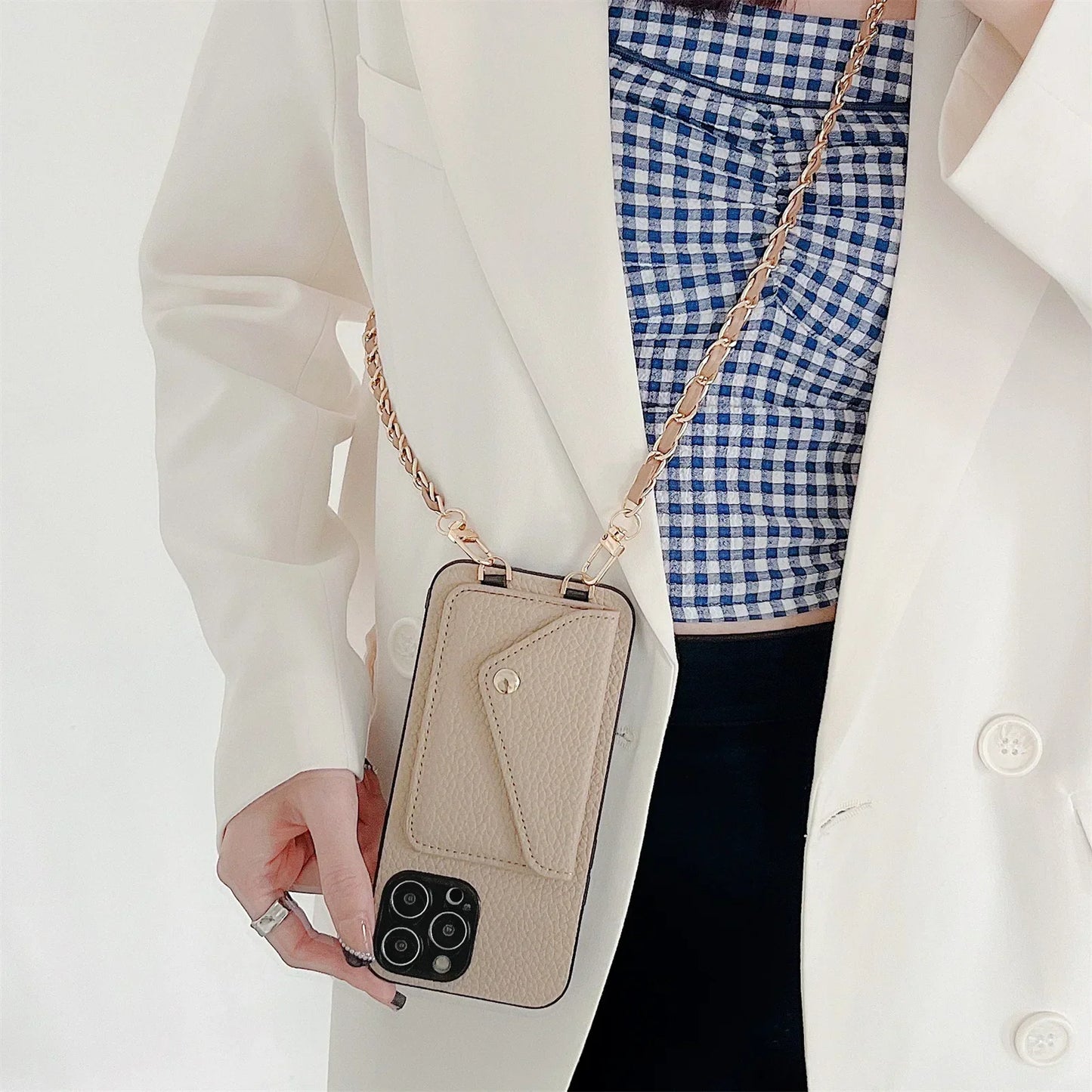 Multifunkční Crossbody pouzdro s peněženkou pro iPhone