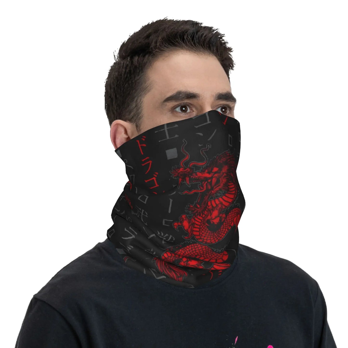 Multifunkční nákrčník Červený drak