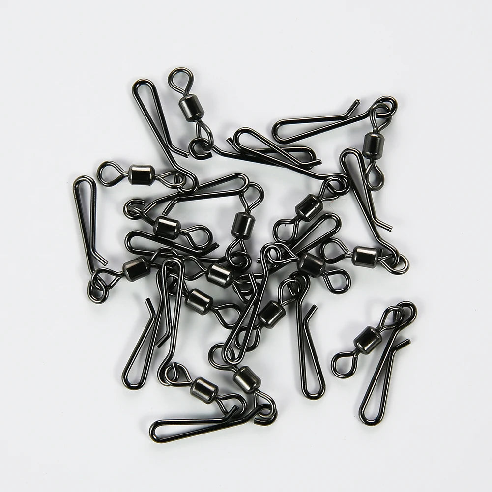 Sada 50 ks obratlíků s karabinkou (Rolling Swivel with Hanging Snap)