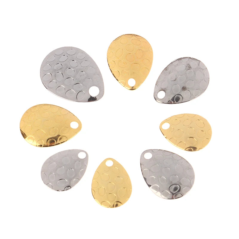 Sada 20 ks kovových rotačních lístků ve tvaru kapky (Waterdrop Spinner Blades)